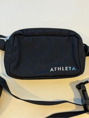 Athleta Black Crossbody Belt Bag
